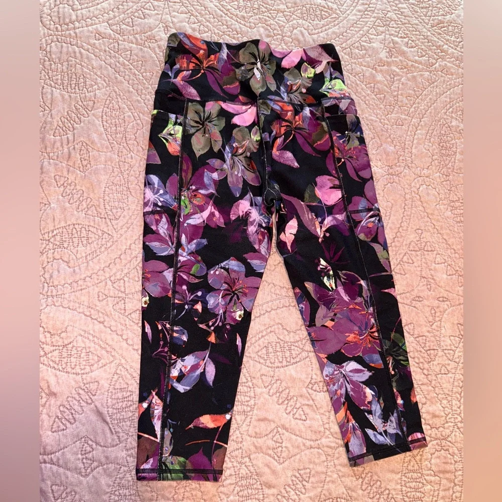Skechers Leggings - Purple and Black Floral - Picture 8 of 8
